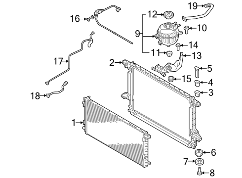 2024 Audi Q8 e-tron Radiator & Components