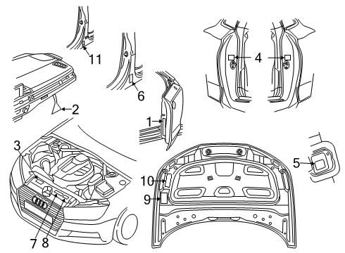 2022 Audi A5 Sportback Information Labels