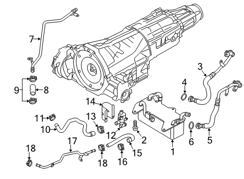 2012 Audi A6 Quattro Trans Oil Cooler