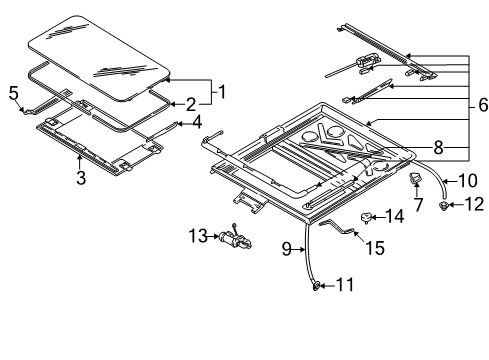 2003 Audi Allroad Quattro Sunroof, Body Diagram 2