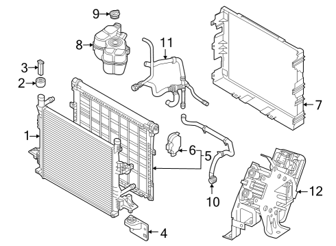 2023 Audi Q4 e-tron Radiator & Components