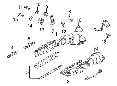 2012 Audi R8 Exhaust Manifold