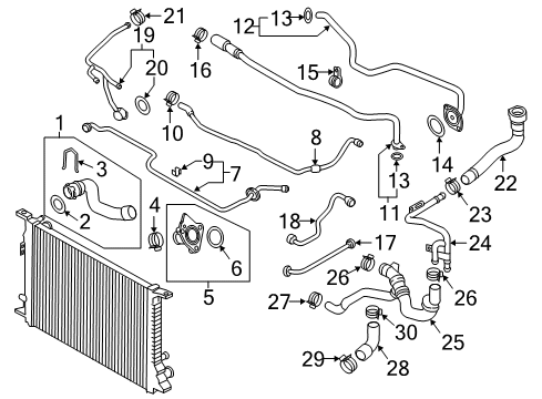 2017 Audi S7 Hoses, Lines & Pipes Diagram 4