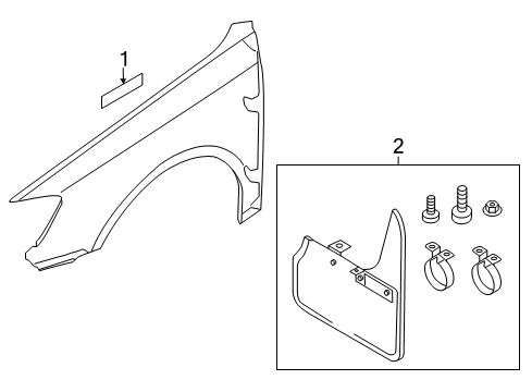 2015 Audi A3 Exterior Trim - Fender