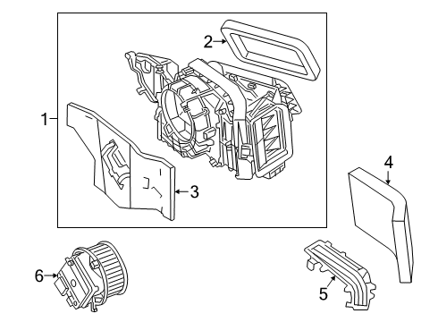 2022 Audi S8 Blower Motor & Fan Diagram 1