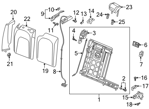 2021 Audi e-tron Quattro Rear Seat Diagram 5