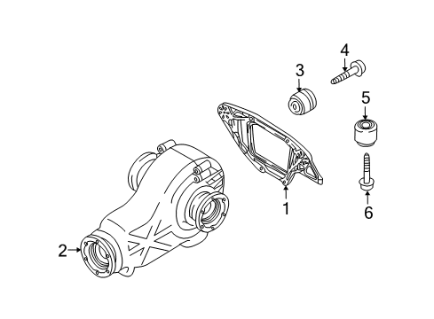 2014 Audi A4 Axle & Differential - Rear