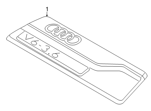 2009 Audi Q7 Engine Appearance Cover Diagram 2