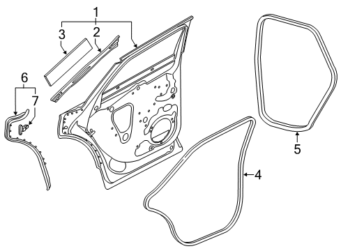 2019 Audi SQ5 Rear Door