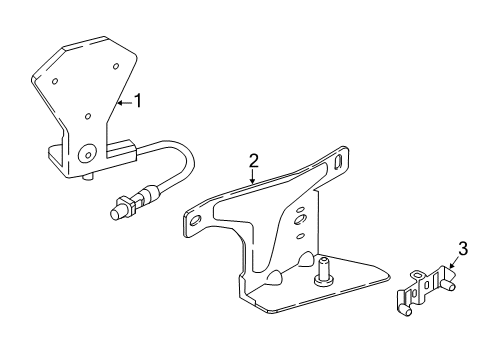 2018 Audi A3 Sportback e-tron Antenna & Radio Diagram 1