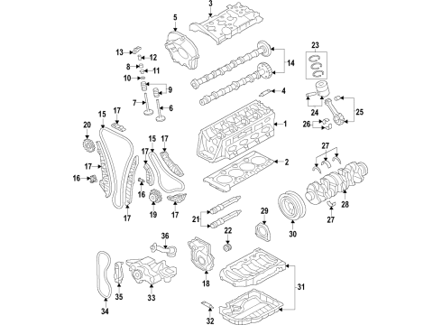 2018 Audi Q7 Motor Mount Diagram for 4M0-199-371-GJ