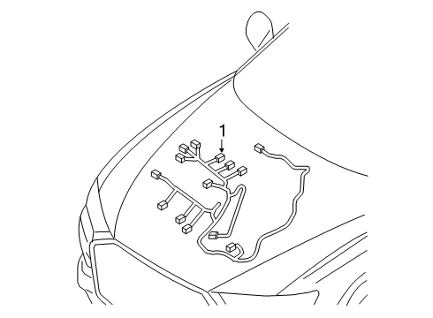 2022 Audi S6 Wiring Harness