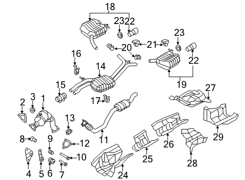 2015 Audi S4 Exhaust Components