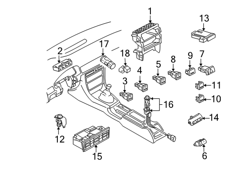 2006 Audi A4 A/C & Heater Control Units Diagram 1