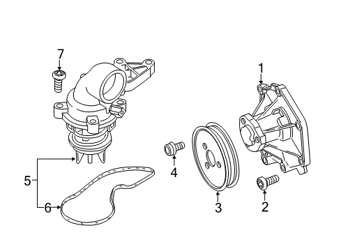 2011 Audi Q7 Water Pump Diagram 4