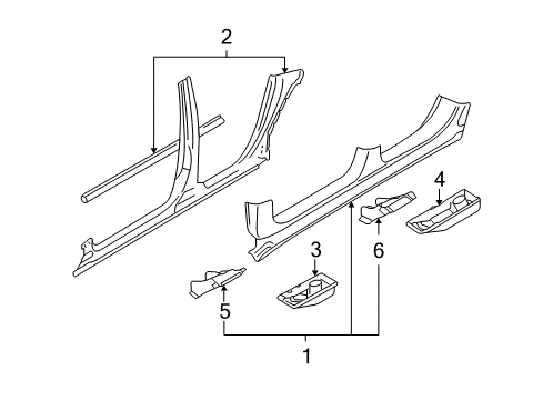 2006 Audi A6 Quattro Rocker Panel