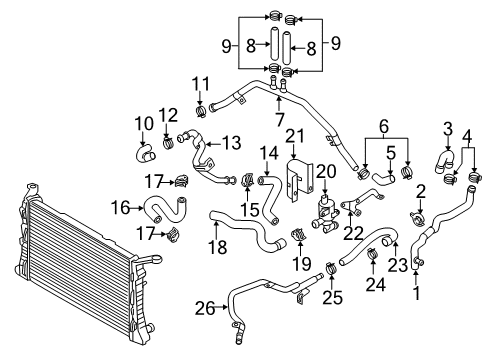 2015 Audi RS7 Hoses, Lines & Pipes Diagram 4