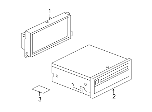 2010 Audi S5 Navigation System Components