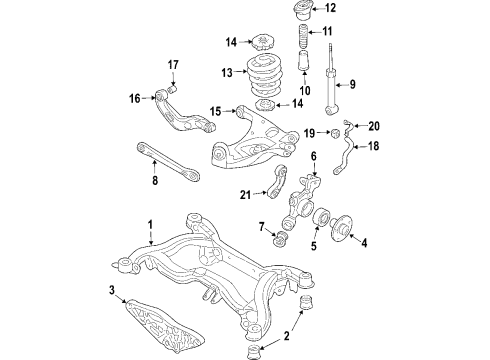 2011 Audi A6 Quattro Air Compressor Diagram for 4F0-616-005-F