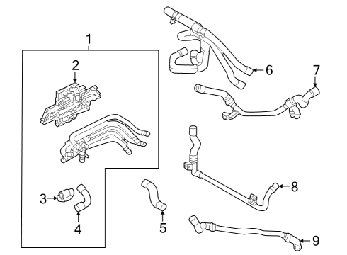 2023 Audi Q4 e-tron Sportback Hoses, Lines & Pipes Diagram 6