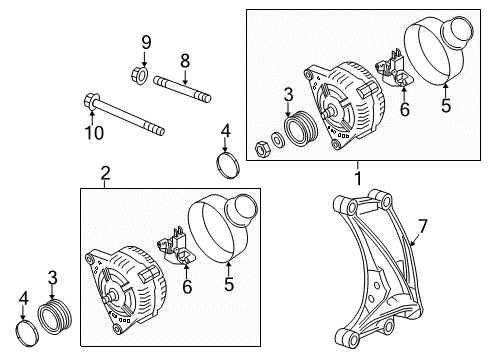 2017 Audi A7 Quattro Alternator