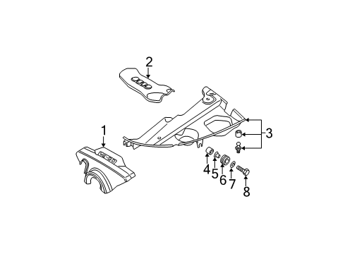 2003 Audi A6 Engine Appearance Cover