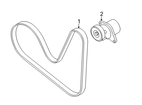 2018 Audi A3 Quattro Belts & Pulleys, Maintenance Diagram 2