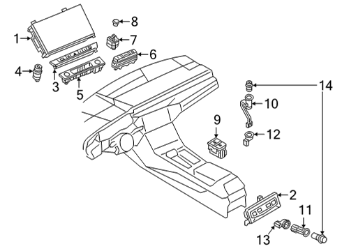 2021 Audi RS6 Avant A/C & Heater Control Units