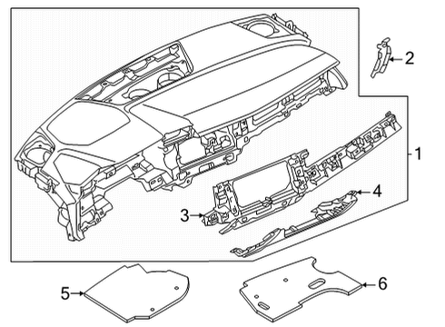 2024 Audi A3 Instrument Panel Diagram 4