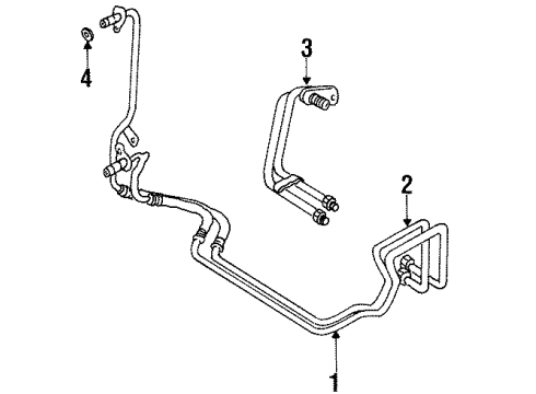 1998 Audi Cabriolet Trans Oil Cooler