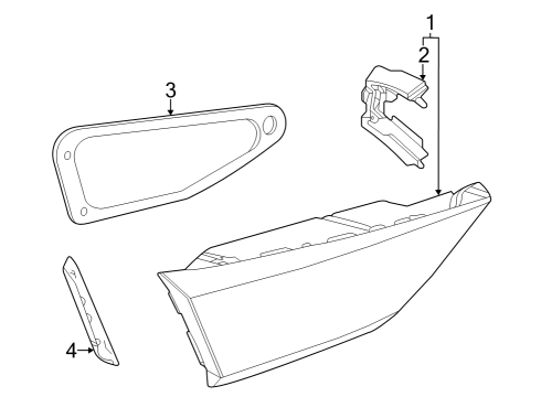 2024 Audi A3 Backup Lamps