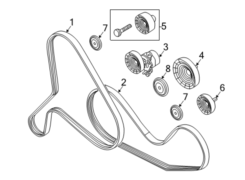 2022 Audi S5 Belts & Pulleys