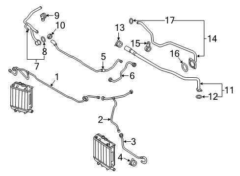 2016 Audi RS7 Hoses, Lines & Pipes Diagram 6