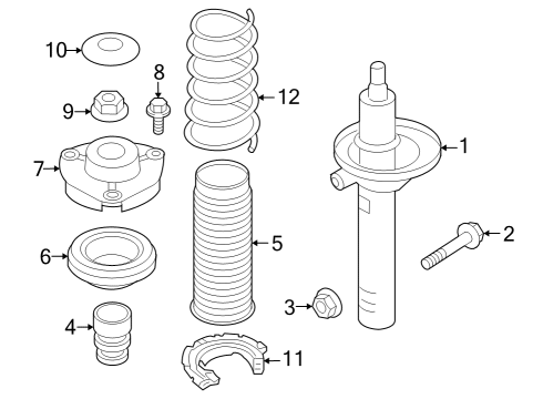 2023 Audi RS3 Struts & Components - Front