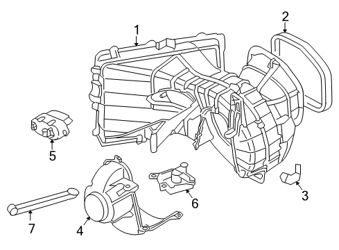 2013 Audi Q7 Blower Motor & Fan