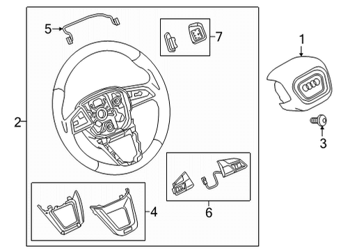 2021 Audi Q5 Steering Column & Wheel, Steering Gear & Linkage Diagram 6