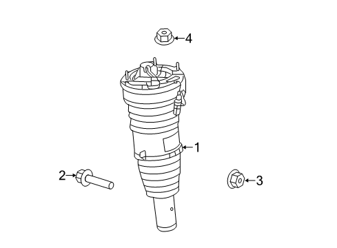 2015 Audi S8 Shocks & Components - Front