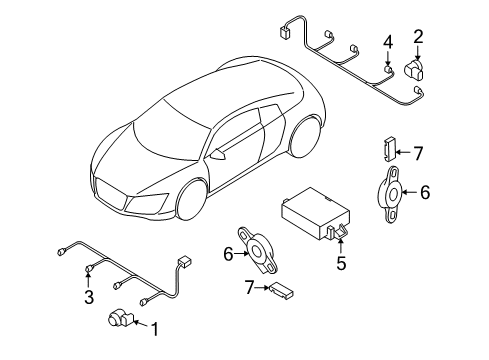 2010 Audi R8 Electrical Components Diagram 4