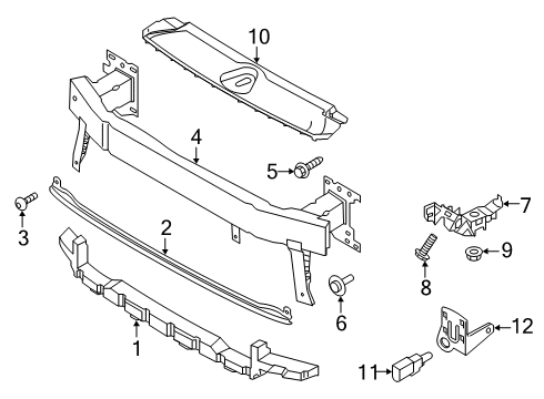 2022 Audi Q3 Bumper & Components - Front Diagram 5