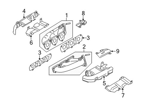 2008 Audi A6 Exhaust Manifold