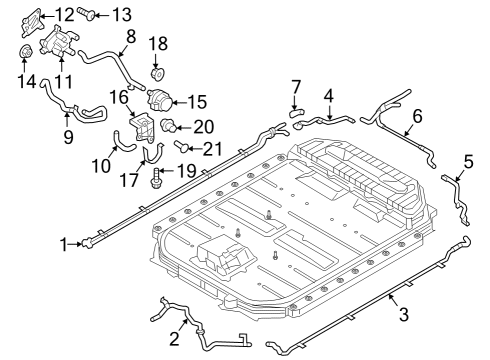 2024 Audi Q8 e-tron Hoses, Lines & Pipes Diagram 4