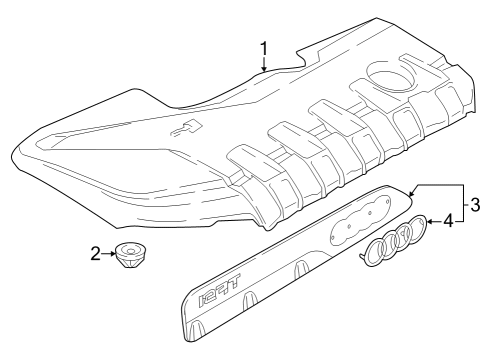 2023 Audi RS3 Engine Appearance Cover