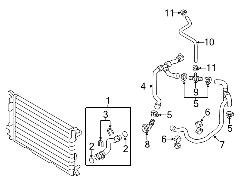 2016 Audi Q5 Hoses, Lines & Pipes Diagram 2