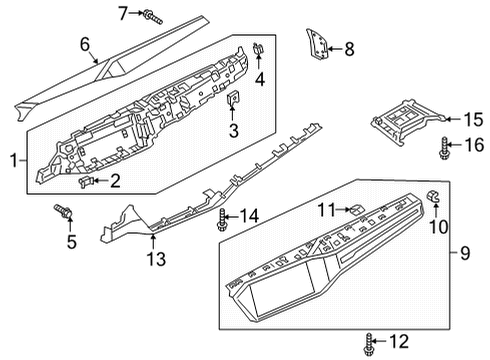 2023 Audi RS6 Avant Instrument Panel Diagram 3