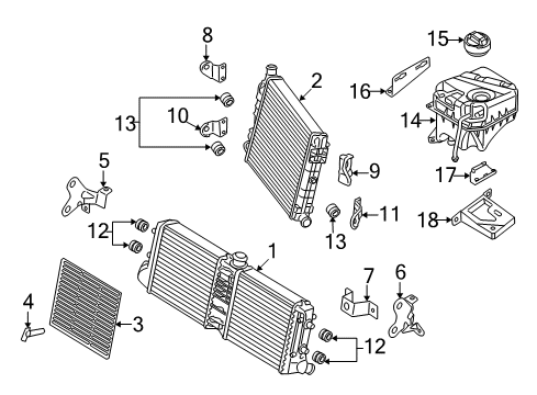 2015 Audi R8 Radiator & Components