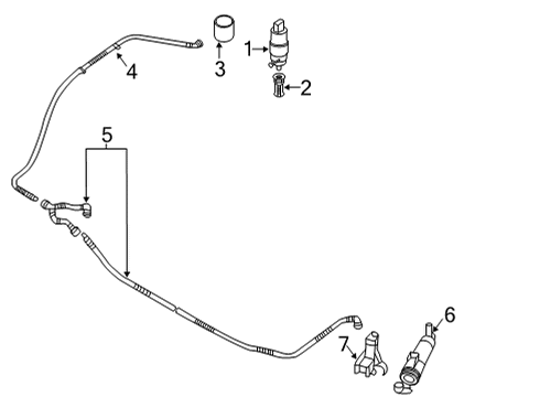 2021 Audi S4 Washer Components