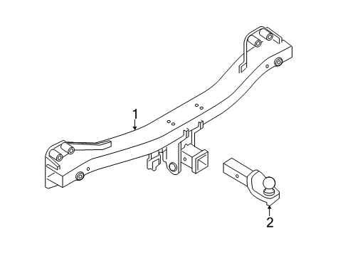 2014 Audi Q5 Trailer Hitch Components