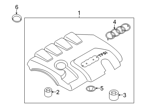 2015 Audi allroad Engine Appearance Cover