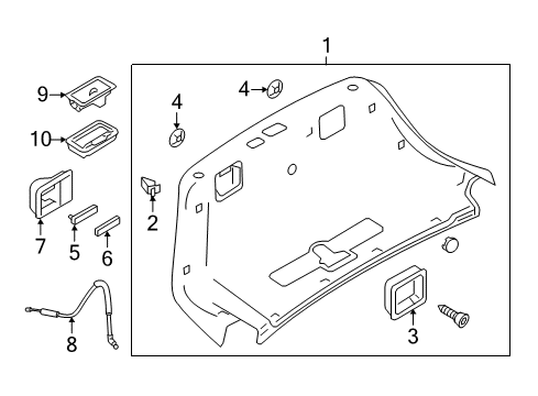 2015 Audi S8 Interior Trim - Trunk Lid