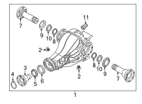 2013 Audi A7 Quattro Axle & Differential - Rear